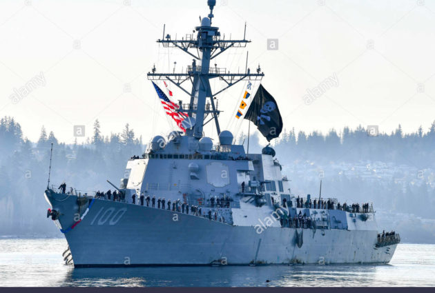 USS KIDD DDG 100 Guided Missile Destroyer,US Naval Ship,USN Navy Photo Print 